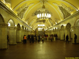 Станция 'Комсомольская' Кольцевой линии - Station 'Komsomolskaya' (Line 5)