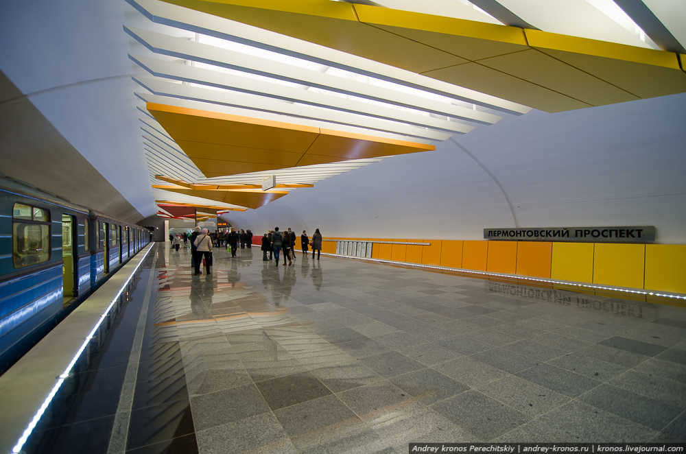 Line 7, Station 'Lermontovskiy prospekt', ©Photo A.Perechitskiy, 2013