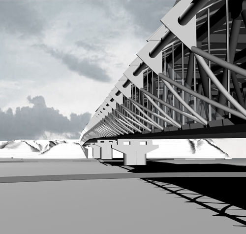 Line 3. Metrobridge (project). © JSC “Metrogiprotrans”, 2008