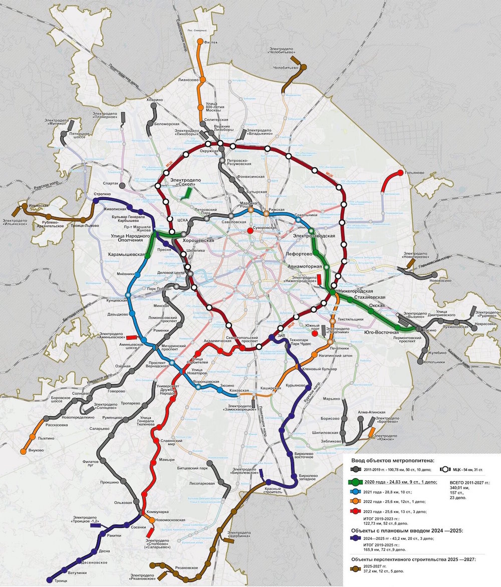 Moscow Metro Future Map (January 2020)     , 2020