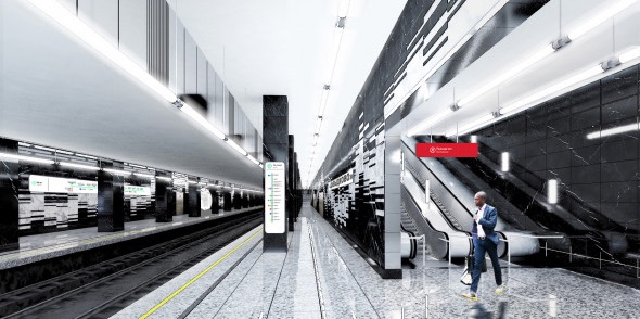 Line 11. Station 'Davydkovo' (project), 2021