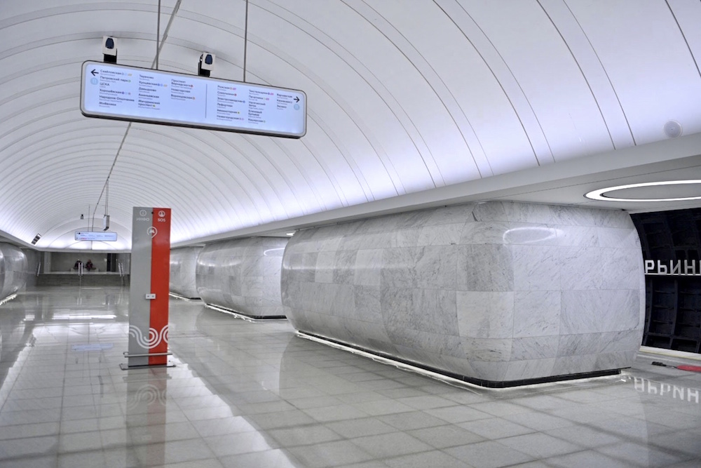 Line 11. Station 'Mar'ina Roscha' ©Photo Stroi.mos.ru, 2022