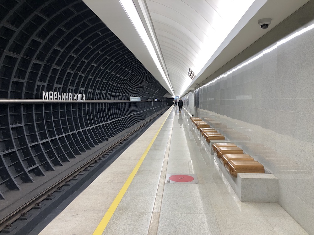 Line 11. Station 'Mar'ina Roscha' Photo Yu.Gridchin, 2023