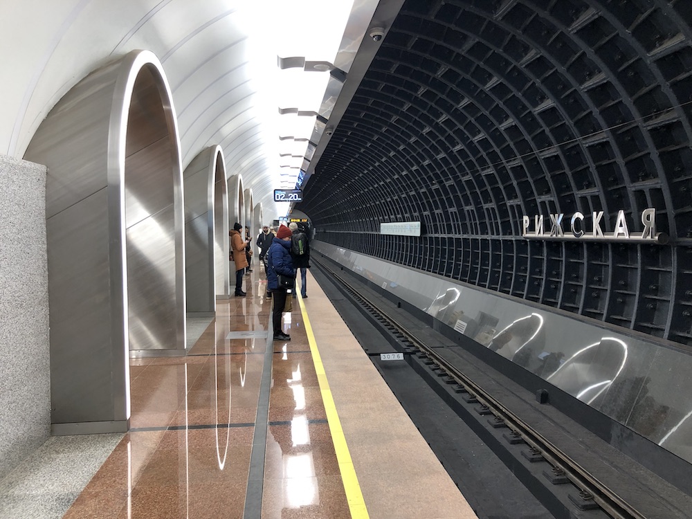 Line 11. Station 'Rizhskaya' Photo Yu.Gridchin, 2023