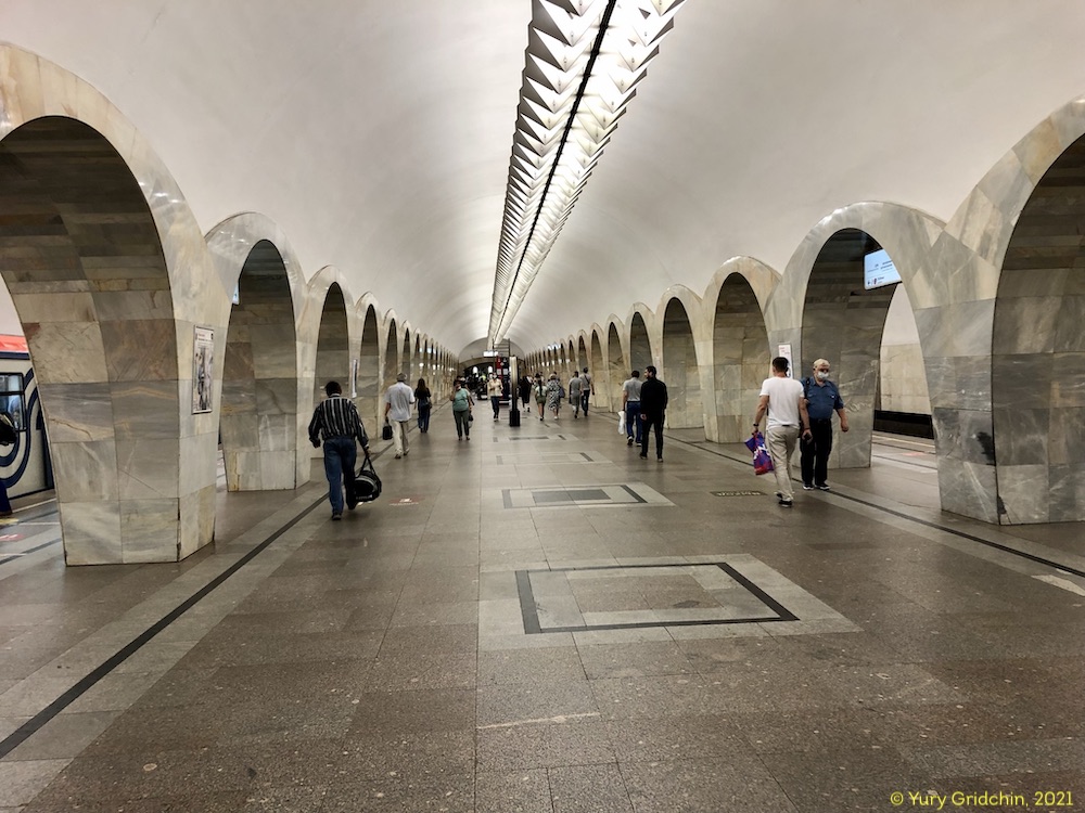 Line 7, station 'Kuznetski Most' �Photo Yu.Gridchin, 2021