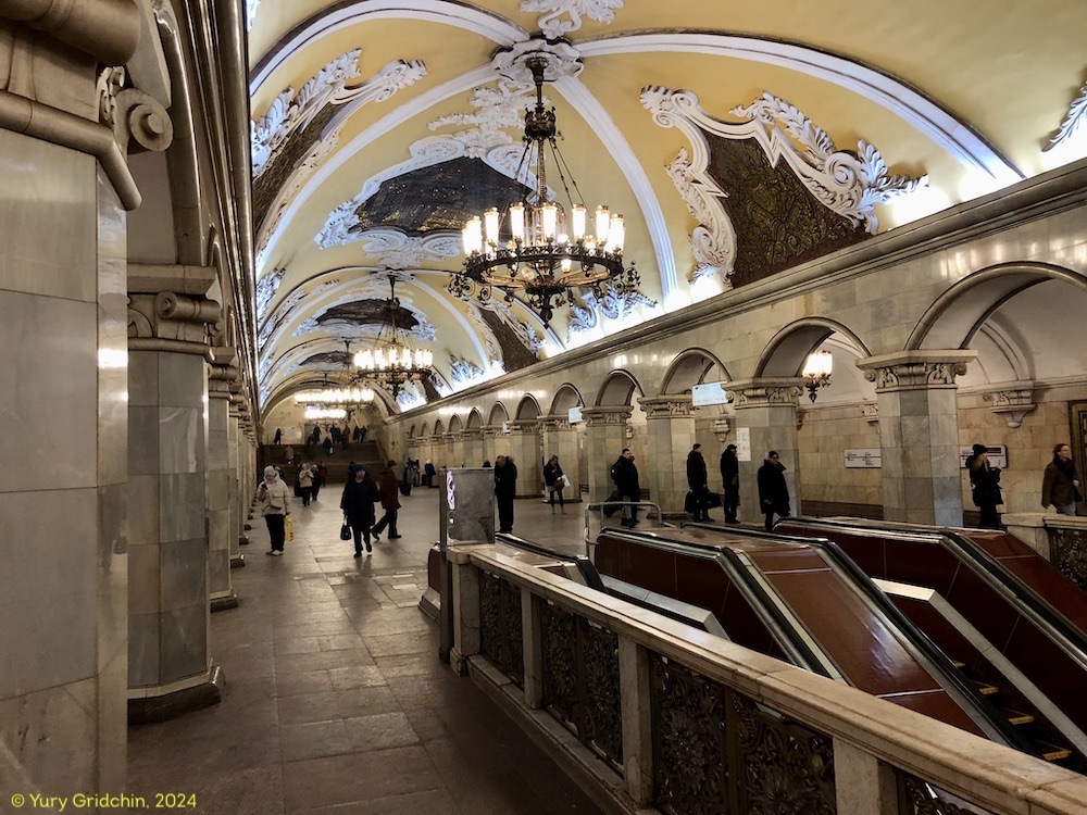 Line 5, station 'Komsomolskaya' Photo Yu.Gridchin, 2024