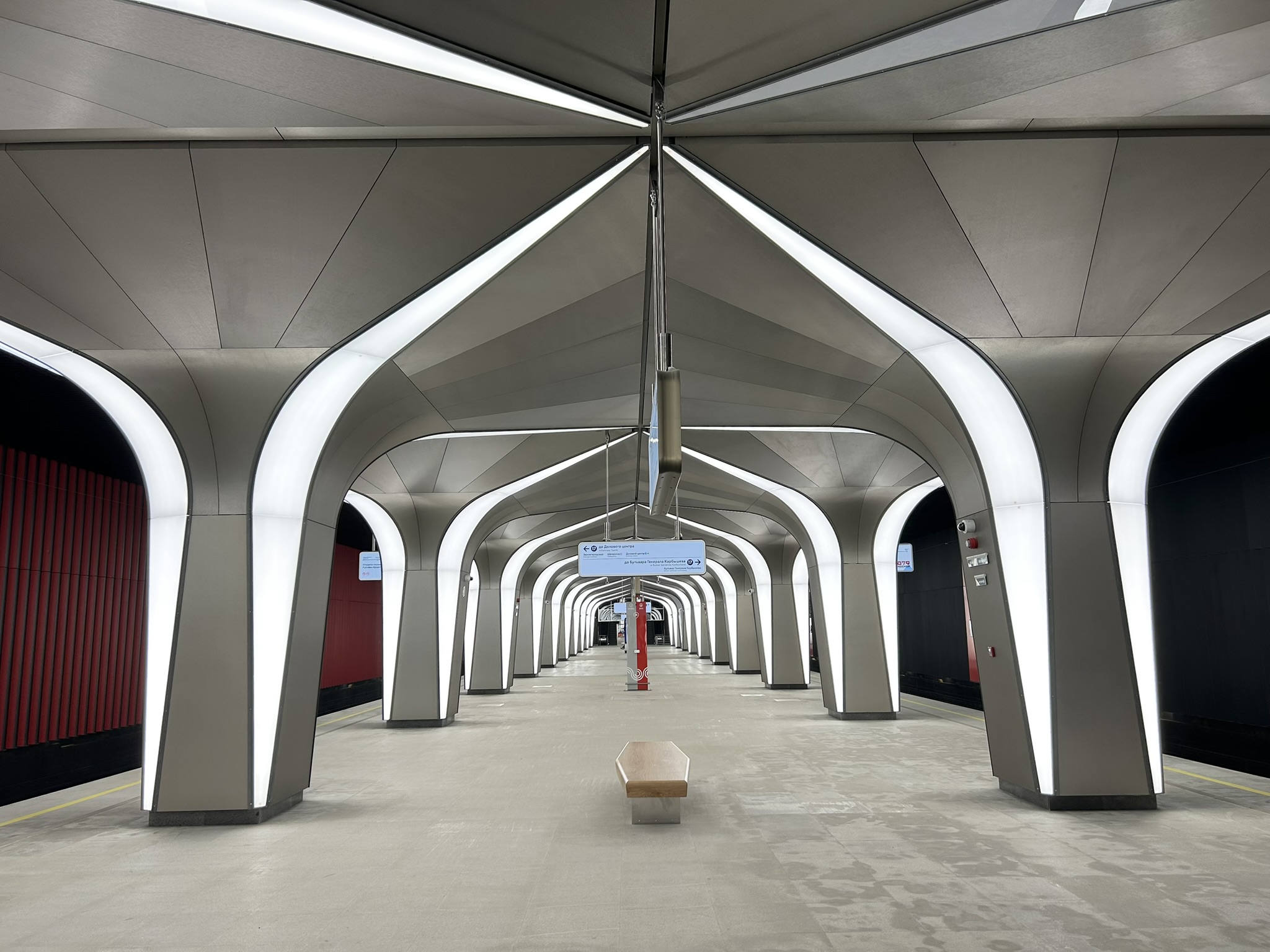 Line 17, station 'Narodnoe Opolchenie' �Photo Yu.Gridchin, 2026