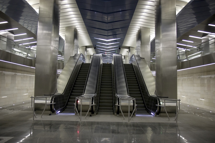 Line 8. Station 'Delovoy centr'.  Photo Yu.Gridchin, 2014